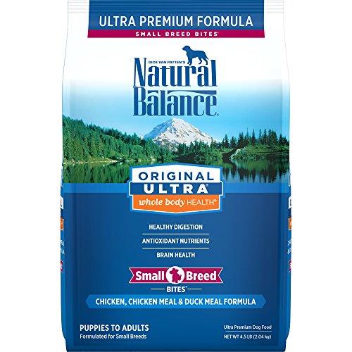 Natural Balance Small Breed Bites Dry Dog Food, Original Ultra Whole Body Health, Chicken, Chicken Meal, Duck Meal...