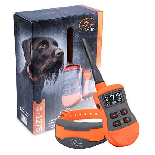SportDOG Brand SportTrainer 1275 Shock Collar - 3/4 Mile Range - OLED Screen - Waterproof, Rechargeable E-Collar with...