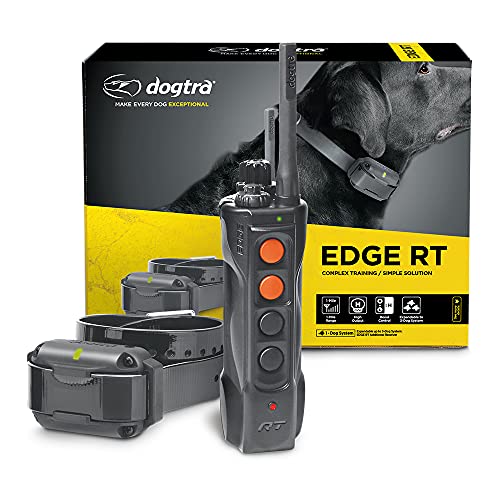 Dogtra Edge RT Long Range High-Output 1-Mile Waterproof 3-Dog Expandable Remote Dog Training E-Collar with Combination...