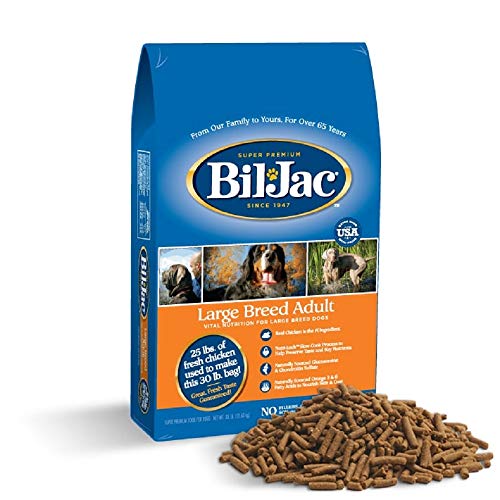 Bil-Jac Large Breed Dog Food Dry Adult Formula 30 lb Bag - Super Premium Since 1947
