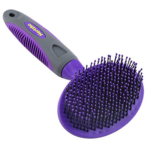 Hertzko Dog Brush - Soft Pin Bristle Pet Brush for Dogs and Cats - Remove Fur, Loose Hair - Comb for Grooming - Dog...