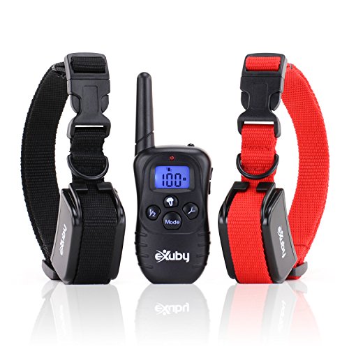 eXuby 2X Shock Collar for Small Dogs w/ 1 Remote & Training Dog Clicker - 3 Modes (Sound, Vibration & Shock) -...