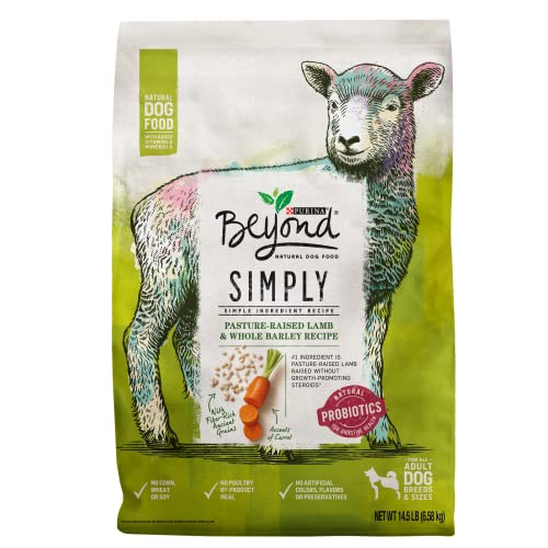 Purina Beyond Simple Ingredient, Natural Dry Dog Food, Simply Pasture Raised Lamb & Whole Barley Recipe - 14.5 lb. Bag
