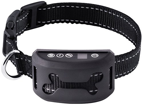 BARK SOLUTION Rechargeable Anti Dog Bark Collar with 7 Adjustable Sensitivity and Intensity Levels Harmless Bark Collars...