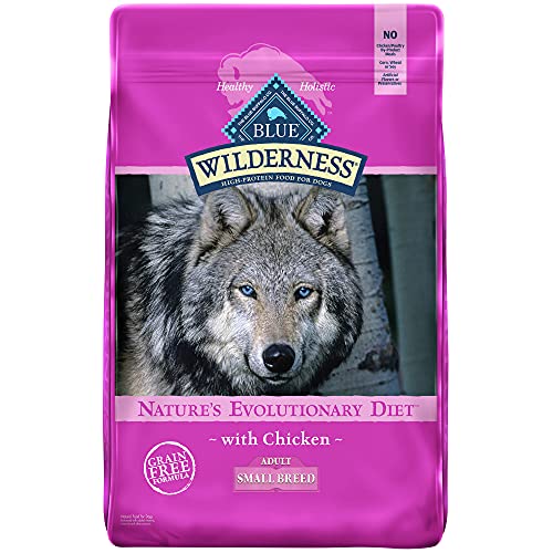 Blue Buffalo Wilderness High Protein Grain Free Natural Adult Small Breed Dry Dog Food, Chicken 11-lb
