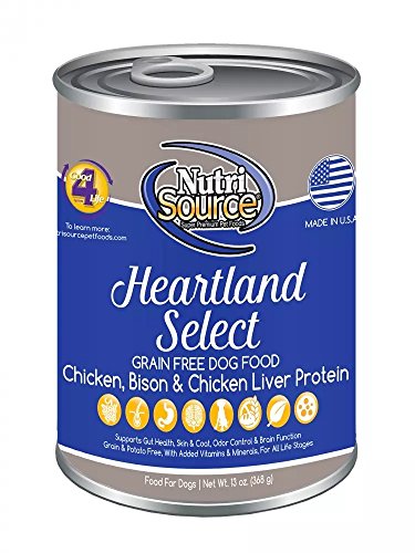 Tuffys 131003 Nutrisource Grain Free Canned Heartland Dog Food, Case Of 12 (13 Oz)