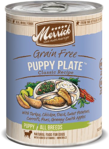 Merrick Classic Grain Free Puppy Plate Wet Puppy Food, 13.2 Oz, Case Of 12 Cans