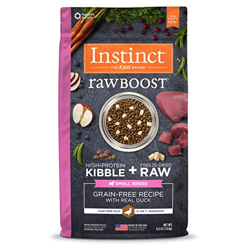 Instinct Raw Boost Small Breed Grain Free Recipe with Real Duck Natural Dry Dog Food by Nature's Variety, 4 lb. Bag