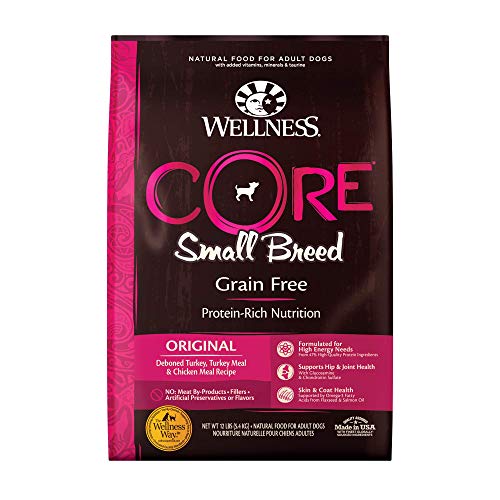 Wellness CORE Natural Grain Free Droogvoer voor honden van kleine rassen, zak van 12 pond