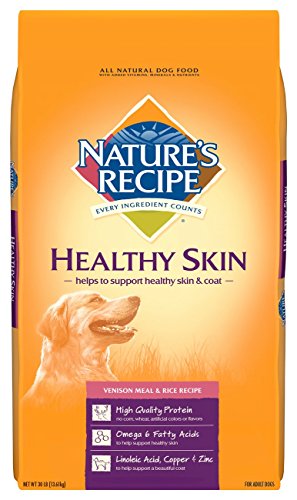 Nature's Recipe Healthy Skin Venison Meal & Rice Recipe Dry Dog Food, 30 -Pound