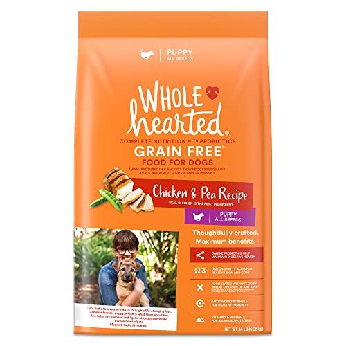 Petco Brand - WholeHearted Grain Free Chicken and Pea Recipe Dry Puppy Food, 14 lbs.