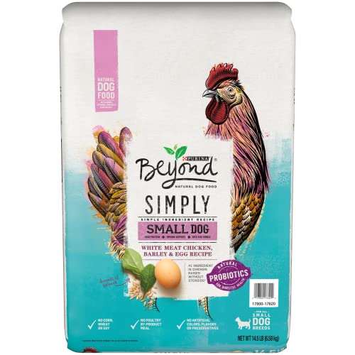 Purina Beyond Natural, High Protein Small Breed Dry Dog Food, Simply Chicken, Barley & Egg Recipe - 14.5 lb. Bag